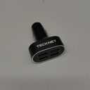 TECKNET USB Car Charger, 54W 4-Port Car USB Charger Multi Port Adapter, QC 3.0 Port Cigarette Lighter Charger, Fast Charging Adapter, Compatible with iPhone 15 Pro Max/15 Plus/15/14/13Dark Black