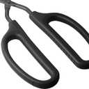 HINMAY Stainless Steel Kitchen Tongs 10" and 12" Set, Comfortable Grip Scissor Tongs for Cooking, Grilling & Serving (Black)