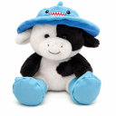 Holiday Home Spring Raindrop Cow with Hat Plush - Blue