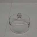 8" Wide Handmade Sturdy Glass Cake Dome, Cake Cover Lid, Cake Stand Topper, Glass Dome Cloche, Glasss Cloche (8"x5.5")