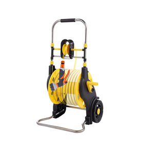 Garden Hose Reel Cart Hold 130 FT of 5/8 or 197 FT of 1/2 inch Hose, Metal Water Hose Holder with Wheels for Outside Yard Lawn