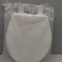 Bemis Aurora Slow Close Toilet Seat, Easy Clean Hinges and Adjustable Perfect Fit Plastic Seat, Made in USA, Round, Biscuit