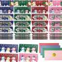 Jaywayang 4PCS Christmas Money or Gift Card Holder with 10 Slots, Surprise Cash Envelope Holders for Men Women Girls Boys