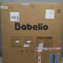 BABELIO 29-55 Inch Extra Wide Baby/Dog Gate, PressGuard P7, Metal Auto Close, Pressure Mounted Pet Door for Doorways, NO Need Tools and Drilling, with Wall Cups, White