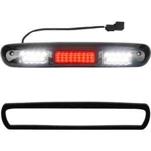 LED 3rd Third Brake Light Smoked Lens with Seal Gasket For 2007-2013 Chevy Silverado GMC Sierra 1500 2500 3500 2500HD 3500HD High Mount Stop Lamp Assembly