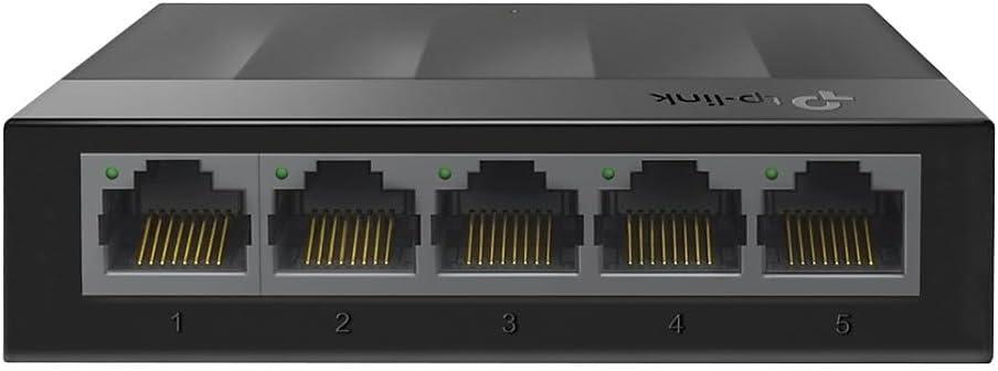 TP-Link Litewave 5 Port Gigabit Ethernet Switch | Desktop Ethernet Splitter | Unshielded Network Switch | Plug & Play | Fanless Quiet | Unmanaged (LS1005G)