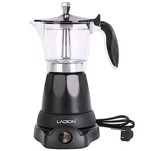 LAOION Cuban Coffee Maker, 6 or 3cup Electric Espresso Coffee Maker, Portable Cafeteras Electricas Modernas, Electric Moka Pot with Detachable Base & Overheat Protection, Coffee Gift for Home Travel