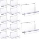 Qunclay 6 Pcs Purse Display Stand Clear Acrylic Wallet Display Stand Purse Holder Handbag Organizer for Bag Phone Cards Store