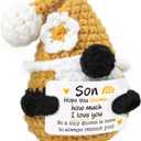 Son Gifts from Mom or Dad Handmade Gnome with Love Message Birthday, Graduation, for Son