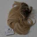 HAIRCUBE Blonde Wigs Long Curly Wigs Shoulder Length Heat Resistant Synthetic Wigs for Women with Bangs