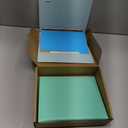 2 Pack Mini Size 3 Ring Binder 1 inch Rings 5 Colors Dividers Pu Leather Binders 5.5" X 8.5" Holds 200 Sheets Paper Three Ring Binder DRing with Pen Loop 1 Pockets School Office (Green&Blue)