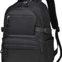O-TBOST Backpack for Travel Work College Bookbag 15.6" Laptop Backpack with 11 Compartments (Black)