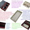 AgentMoon 2 Piece Set Sunglass or Jewelry Temporary Storage Tray. Stackable Velour Wrap Tray for Watch iPhone Earring etc. Bedside Makeup Accessories Organizer. 20 x 10 x 3cm. (Tabby Coffee)