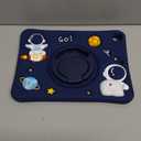 Wazzasoft for iPad 6th Generation/iPad Air 2/Pro 9.7 Inch Case Boys Cute Astronaut Cover Kawaii 3D Cartoon Rotating Handle Stand+Strap Silicone Funda for Apple iPad Cases 6th Gen/ Air2/ Pro9.7