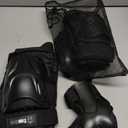 Skating Protective Gear Knee and Elbow Pads Wrist Guards for Roller Skating Skateboarding, Skate Pads Adult Knee Pads (Adult (14+ years), Black)