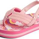 REEF Little Ahi Unisex-Child Beach Flip Flop, Soft Cushion Footbed, Water Friendly, Backstrap
 (13 Big Kid, Candyland)
