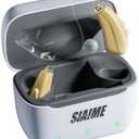 SIAIME Hearing Aids for Seniors Rechargeable Invisible Behind The Ear Design with 24H Battery DSP Noise Reduction OTC Hearing Aids for Mild to Moderate Hearing Loss Easy Volume Control Not Amplifiers