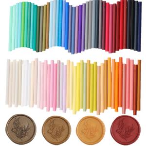 80 Pcs Glue Gun Sealing Wax Sticks for Wax Seal Stamp, 80Pcs Assorted Colors Waxs Sealings Glue Gun Sealing Waxing Sticks Mini Stick, Waxseal Sticks Great for Wedding,Christmas Gift (80)