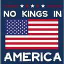 No Kings In America Yard Garden Flag, 12x18Inch Double Sided Decorations For Yard Holiday Decorative Flag, No Kings Protest Signs to Carry, Pole Not Included
