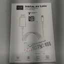 [Apple MFi Certified] Lightning to HDMI Adapter for iPhone to TV, HDMI to Lightning Cable 1080P HD Digital AV Adapter Sync Video & Sound for iPhone 14 13 12 11 X SE 8 7 6, HDTV/Projector - 6.6FT