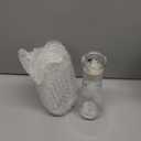 VITVITI Glass Mouthwash Dispenser for Bathroom, 8.8OZ Mouth Wash Container Bottle with Lid Cup, Small Clear Refillable Mouthwash Dispenser Decanter for Countertop, Set of 2 | for Bathroom, with Lid Cup, Small, Refillable