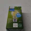 PHILIPS LED 100W A19 1-Pack Ultra Efficient Soft White (2700K) 1520 Lumen (8.9W = 100W) Dimmable Clear Flicker-Free Light Bulbs