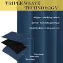NICETOWN Patio Blackout Curtain Panels - Extra Wide Sliding Door Thermal Insulated Drape, Privacy Room Divider Curtain for Bedroom Office (Moroccan Blue, 66 x 118 Inch Long)
