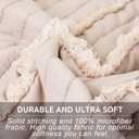 BOSOWOS King Size Pillow Shams Set of 2, Ultra Soft Breathable 20 x 36 Inches Pillow Case Envelope Closure, Microfiber Boho Farmhouse Pillowcases for Easy Care, Khaki