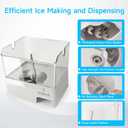 WPW10347093 Removable Ice Bin Compatible with Whirlpool Ice Bucket Replacement, W10347093 Ice Maker Assembly for Whirlpool Refrigerator Ice Bin