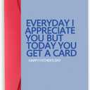 2 x Blue Fathers Day Cards Gift for Dad, Father's Day Cards Gifts from Daughter Son, Funny Fathers Day Cards