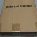 Under Sink Organizer, 2 Packs 2 Tier Under Sink Organizers and Storage, Slide out Pull out Cabinet Organizer Shelf, Metal Sliding Drawer for Kitchen Bathroom Pantry Cabinet Closet Organization Rack (Black)