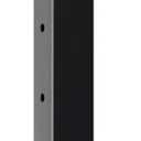 Weyshaw Black Corner Cable Railing Post, Premium T304 Stainless Steel 36"x2"x2" 36 Inch Porch Railing, Flat Top Corner Surface Mount Cable Railing, System Kit Indoor Outdoor Decking Railings 1 pack