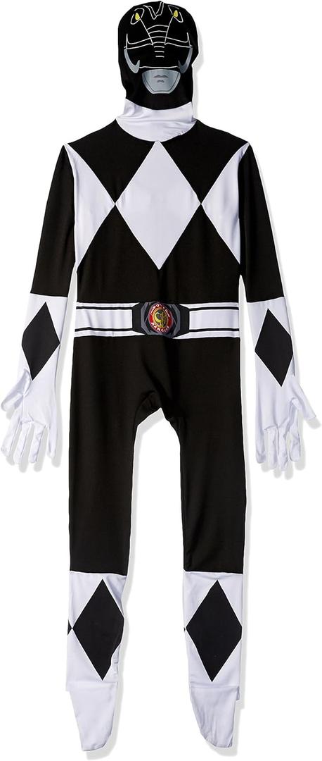 Morphsuits Black Power Ranger Costume Adult Men, Power Ranger Costume Adult, Funny Costumes for Adults, Size: XX-Large