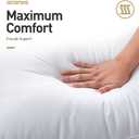 Acanva Bed Pillows for Sleeping, Cooling Hotel Quality with Premium Soft 3D Down Alternative Fill for Back, Stomach or Side Sleepers, Standard (Pack of 4), White