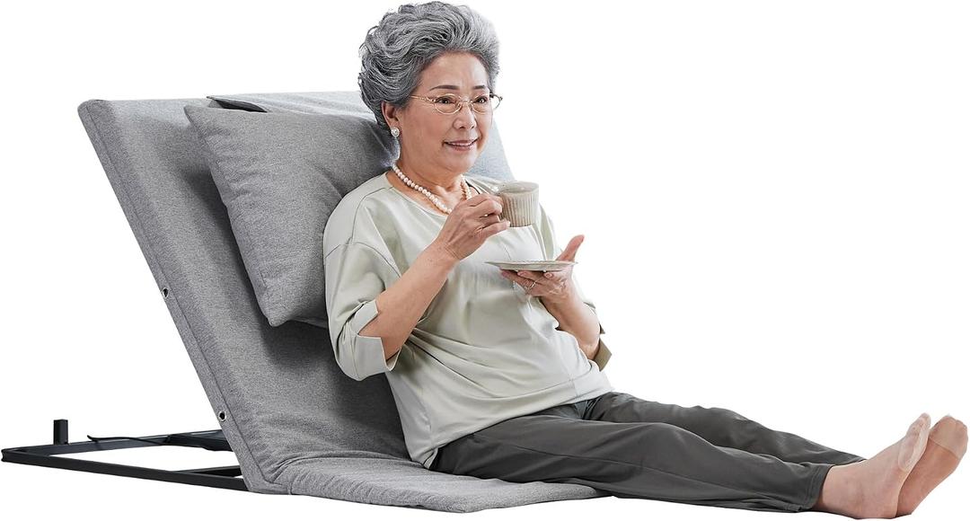 Adjustable Power Lifting Bed Backrest for Elderly Patient Injured,Sit-up Back Rest Chair for Neck Lumbar Back Support, 31 inch width