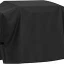 Griddle Cover for Blackstone 36 Inch Griddle with Hood, 5482 Waterproof BBQ Cover with Double Straps, Lightweight & Fade Resistant, Black