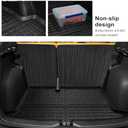 Custom Fit for 2018-2024 Nissan Kicks Floor Mats Cargo Liner Trunk and Backrest Mat Set All Weather TPE Accessories (Floor Mats+Cargo Liner+Backrest Mat)