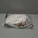 2-Piece Girls Skirt Set Winter Plaid Skirt Set Casual Fall Long Sleeve Rib Knit Shirt Tops Dress Outfit with Pockets (7-8 Years, White+brown and White)