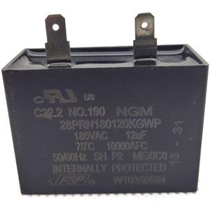 WPW10350564 Rectangular Metal Alloy Steel Refrigerator Capacitor Run Capacitor