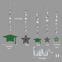 Cheerland Graduation Party Decorations Green Grad Banner Cap Garland Kit Congrats Grad for Prom Backdrop Decoration Ceiling Decor High School College Kindergarten Classroom Home Class of 2026 Supplies