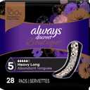 Pack Of 2 Always Discreet Boutique Incontinence Pads, Size 5, Heavy Absorption, Long, 28 Pads (Regular)