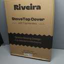 Noodle Board Stove Cover with Handles, Multiple Stove Top Cover Board for Electric/Gas Stove Top(Retro Brown)