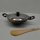 Hawkins Futura Nonstick Kadhai 2.5 L, 26 cm, 3.25 mm with SS lid (Black)