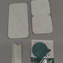 3PCS Water Absorbing Diatomaceous Earth Tray for Sink, Fast Drying Soap & Toothbrush Holders for Bathroom Counter, 1 Stone Tray, 2 Stone Coasters (Dark Gray-no Pattern)