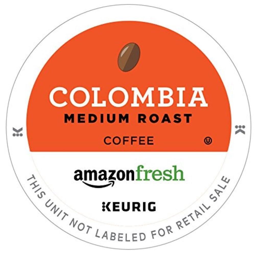 AmazonFresh 80 Ct. K-Cups, Colombia Medium Roast, Keurig K-Cup Brewer Compatible, BBD: 2027-07-28