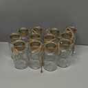 Glass Flower Vases for Centerpieces, 12Pcs Vintage Small Clear Bud Vase for Flowers Mini Crystal Decorative Bottle with Hemp Rope Bows for Housewarming Wedding Birthday Tabletop Decoration