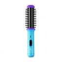 CALISTA GoGo Mini Heated Round Brush | Curl, Touch-Up, De-Frizz, Smooth, and Style Hair with Mini 7 Styling Tool | Heats to 365F | Perfect Travel Tool | Dual Voltage (Berry Burst)