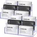 Uniclife 2 Pack Acrylic Business Card Holder for Desk 3 Tiers 6 Slots Clear Business Card Display Stand for Men & Women Desktop Business Card Organizer Card Stand for Office Home, 360 Card Capacity