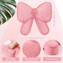 SmoothNovelty Pink Bow Pillow 12'' Coquettish Bow Shaped Decorative Pillows Soft Corduroy Pink Cushion for Girls Women Room Bed Sofa Couch Aesthetic Home Decor Gift
