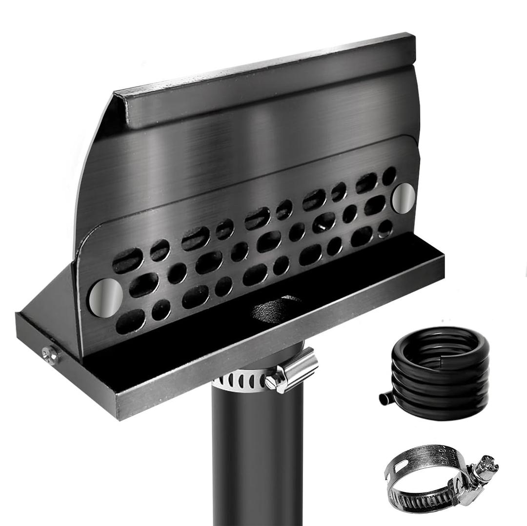 Rear Grease Drainage System for Blackstone Griddle, Equipped with Enclosed Grease Catcher Funnel, Blackstone Griddle Accessory